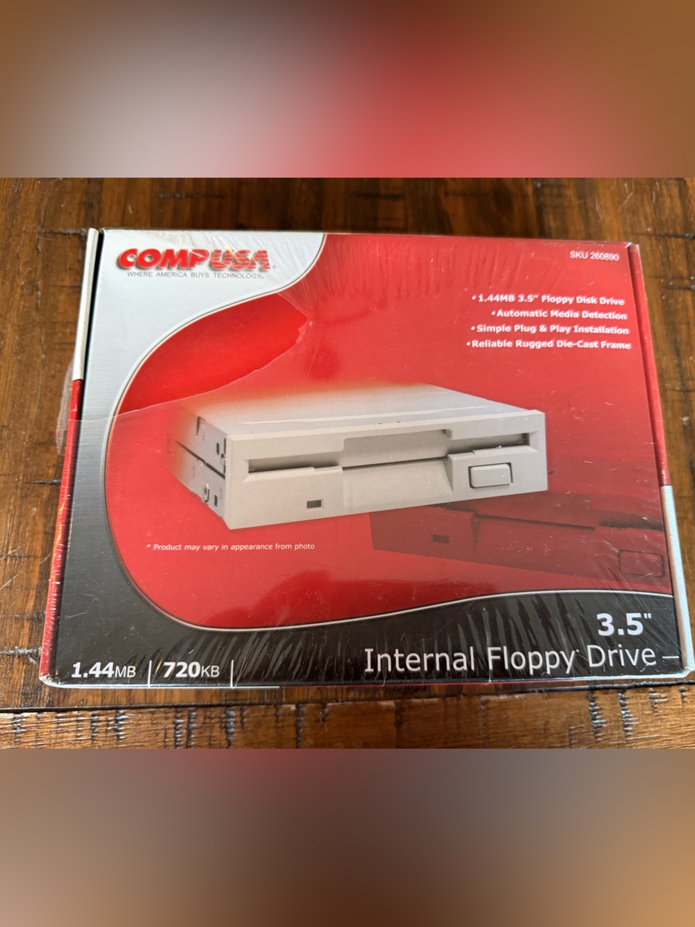 CompUSA 3.5” Internal Floppy Drive - NOS - Sealed Vintage Computer Hardware